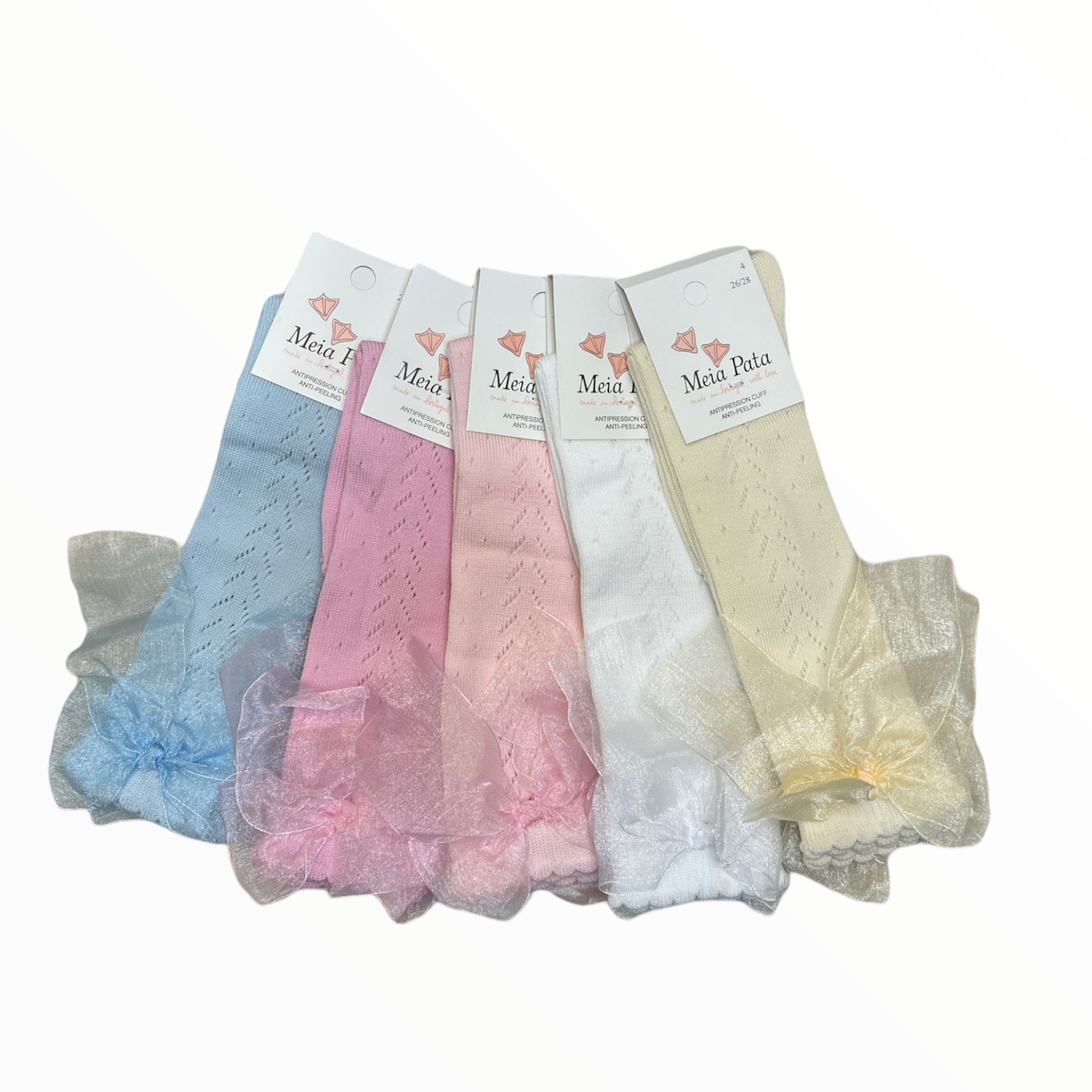 Sheer Bow Knee Socks